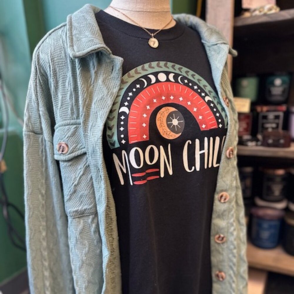 Moon Child Graphic Print T-Shirt